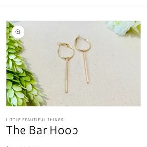 The bar hoop earrings